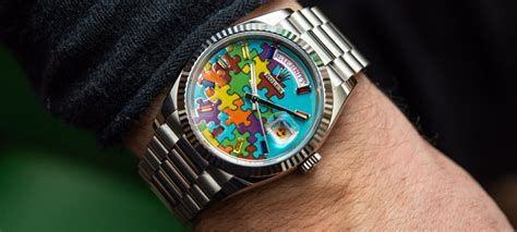 rolex autism dial|rolex day date watch.